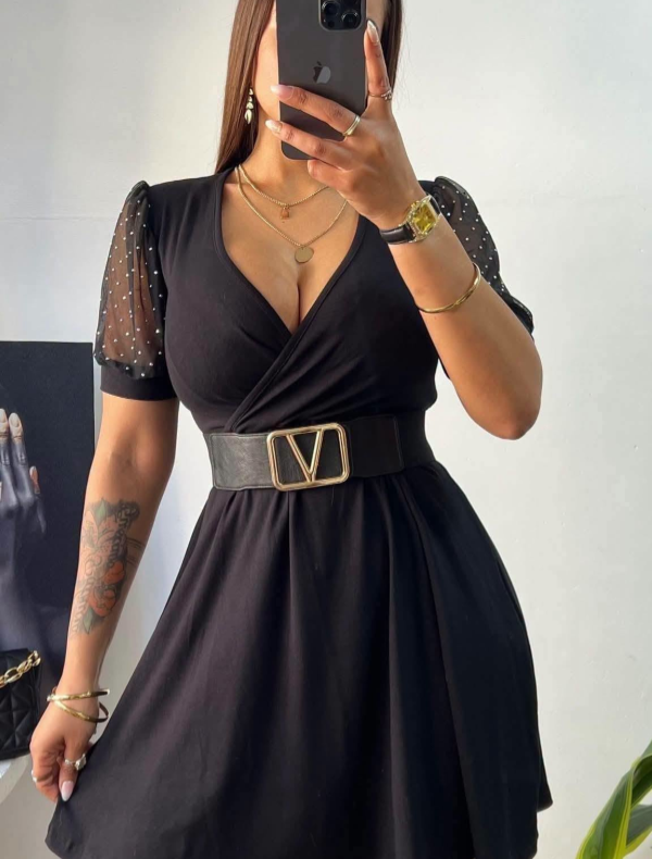 Producto - VESTIDO MODAL VISCOSA CON TUL - 1