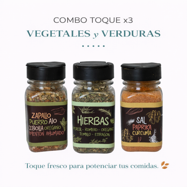 Producto - COMBO TOQUE x 3 - Vegetales y Verduras