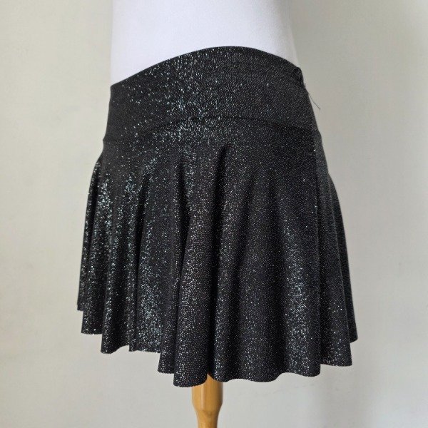 Producto - Falda con Short campana Glitter Negro - T.u