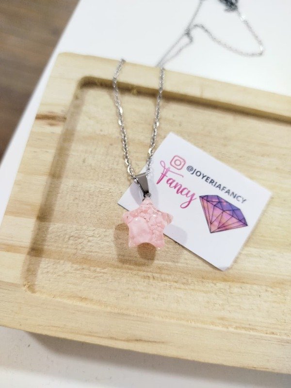 Producto - Cadenita cielo estrella rosa