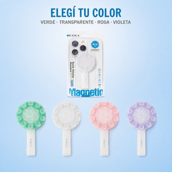 Producto - Soporte  Magnetico de Silocona Ventosa Con Giro de 360 HL138. - 1