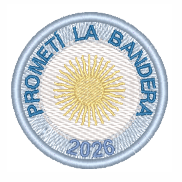 Producto - Matriz de Bordado - Promesas a la Bandera 2026- Modelo 3 - Estilo ITH - 2