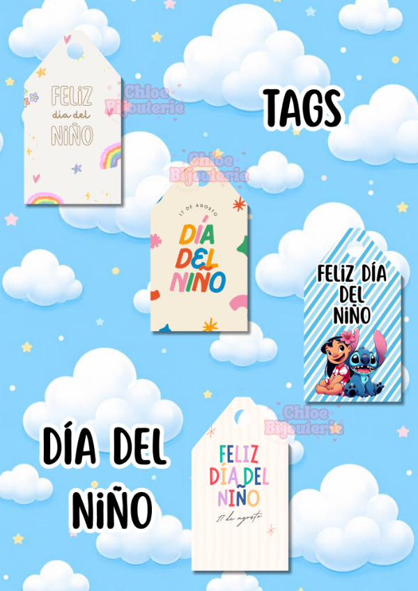 Producto - TAGS dia del niño X 16 UNIDADES mix - 2