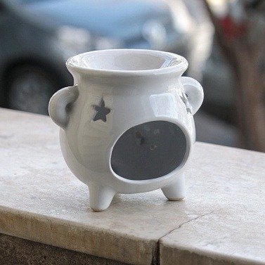 Producto - Hornito de cerámica Caldero Blanco!