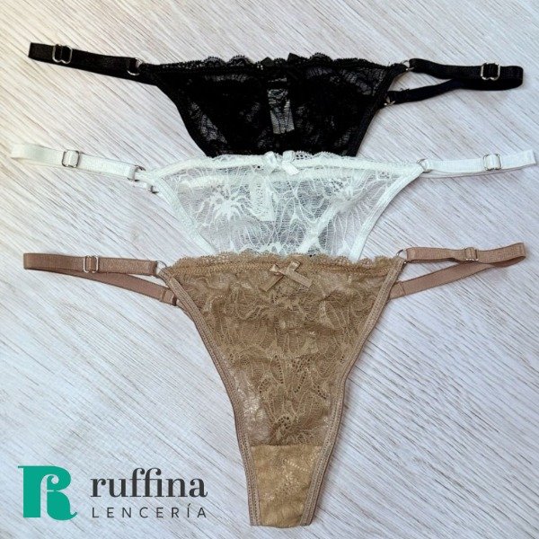 Producto - Pack x3 colaless regulables de encaje MERAKI - Art. 4411