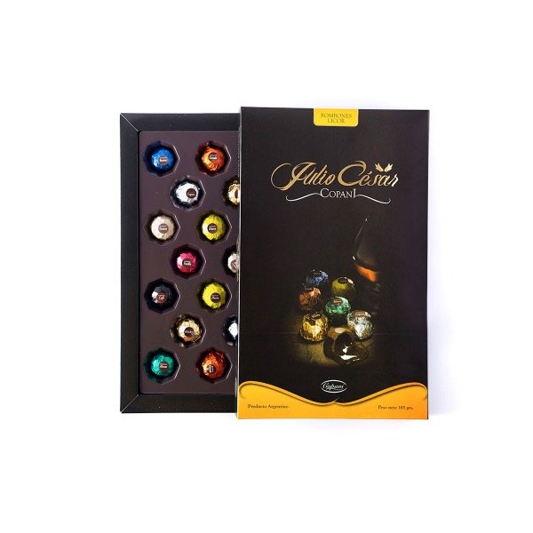 Producto - BOMBONES LICOR JULIO CESAR COPANI 185gr