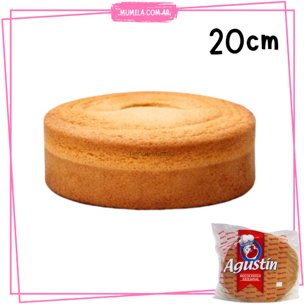 Producto - Bizcochuelo vainilla 20cm Bizcochuelo listo 500gr