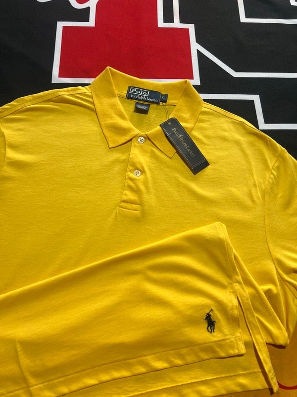 Producto - Chomba Polo Ralph Lauren amarilla. Talle L