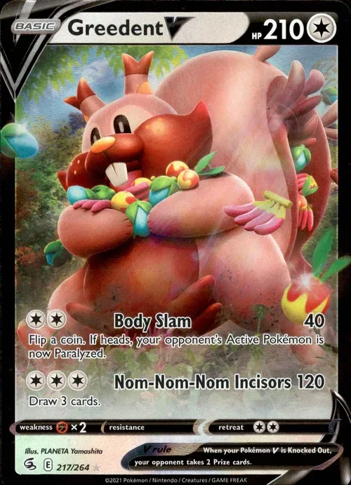 Producto - Greedent V - 217/264 - Fusion Strike - Holo