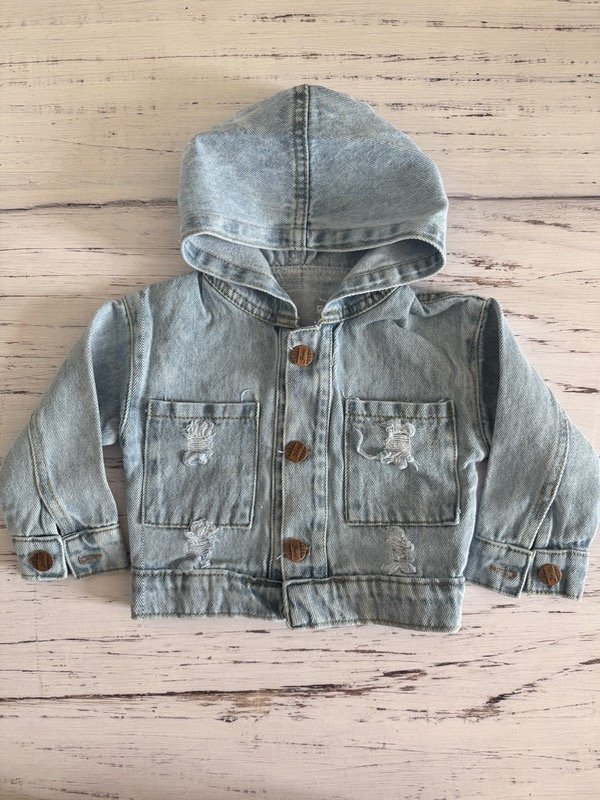 Producto - Campera de jean mom celeste