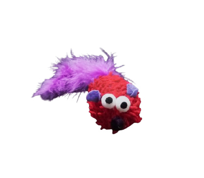 Producto - Ratita de peluche con pluma