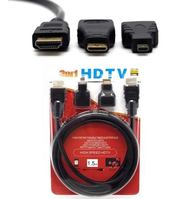 Producto - Cable HDMI con adaptadores
