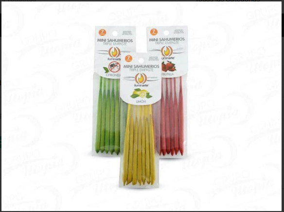 Producto - Sahumerio Mini Triple Empaste x 7 varillas