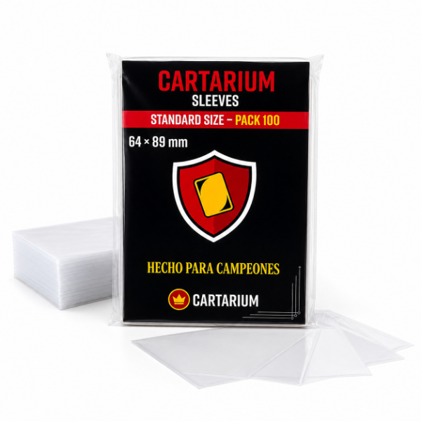 Producto - Cartarium Sleeves 64x89 Standard 100 Folios Individual  TCG Transparente MTG - 0