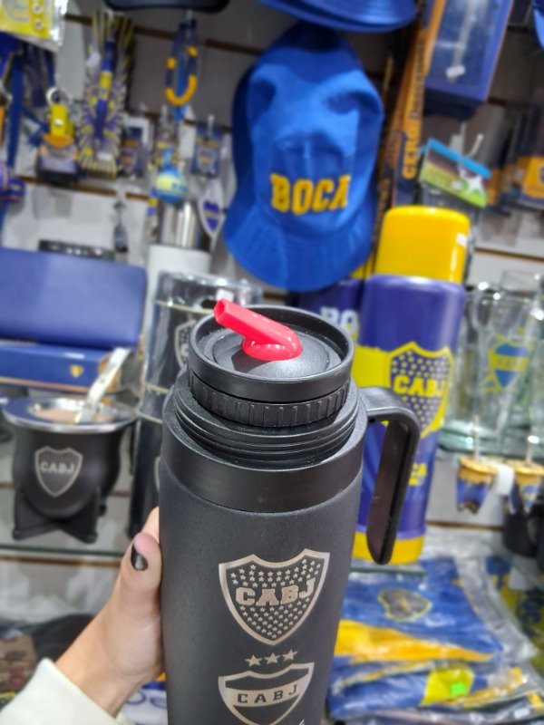 Producto - Termo con manija negro BOCA - 2
