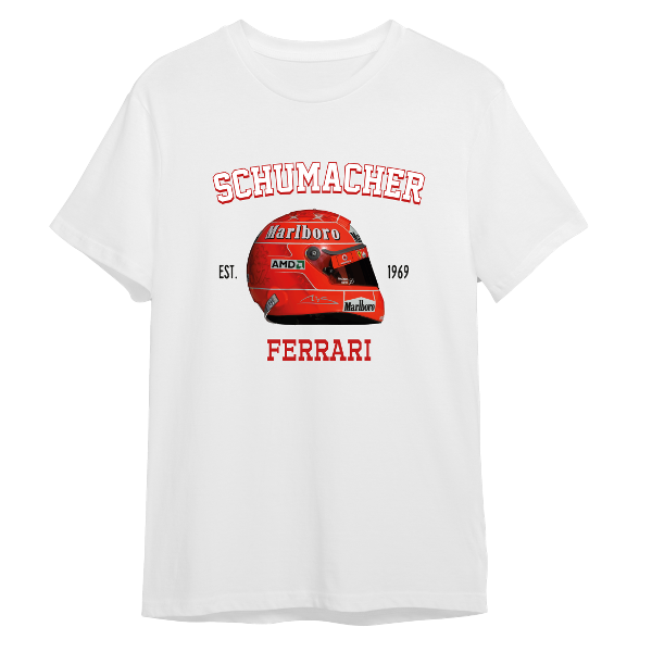 Remera Casco Schumacher Ferrari