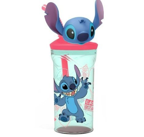 Producto - VASO INFANTIL LILO Y STITCH CON FIGURA 3D 360ML h