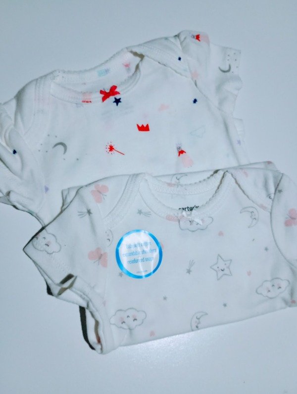 Producto - Set x2 Bodies MC Beba Blancos Delicados