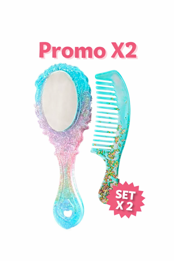 Producto - promo x dos moldes espejo+peine