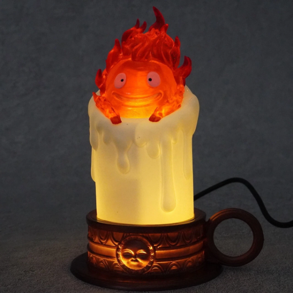 Producto - Figura Vela Calcifer El Increíble Castillo Vagabundo Con Luz (13cm)
