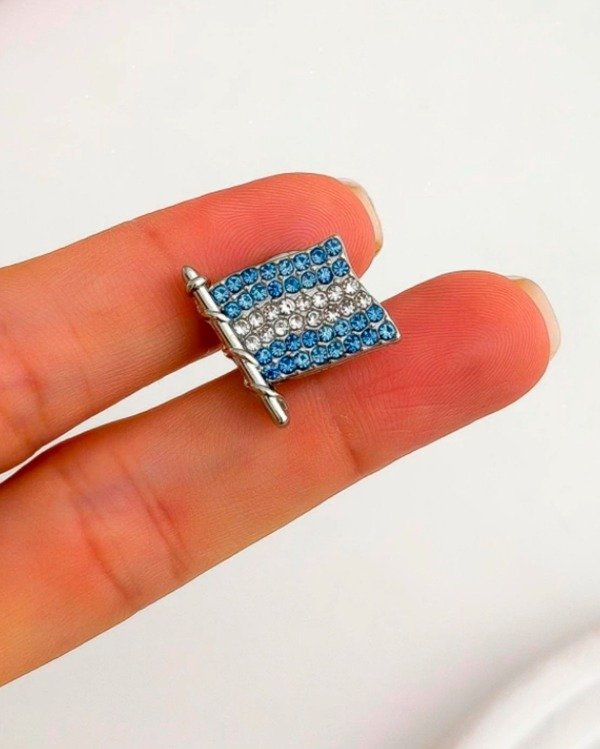 Producto - Escarapela Bandera Mastil Strass 1,5cm