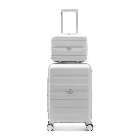 Producto - SET VALIJA 20" Y BEAUTY CASE 14" BLANCA SKORA
