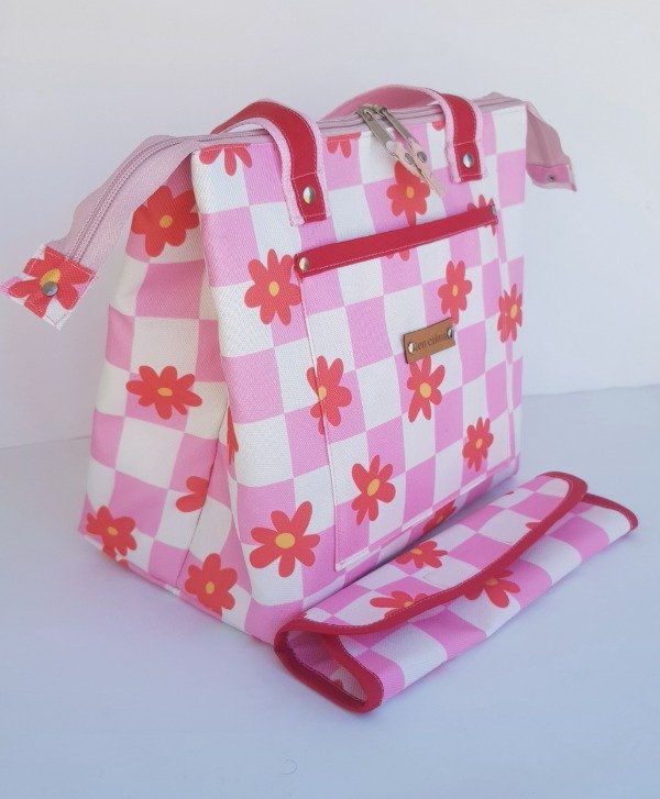 Producto - LONCHERA FLORES ROJAS