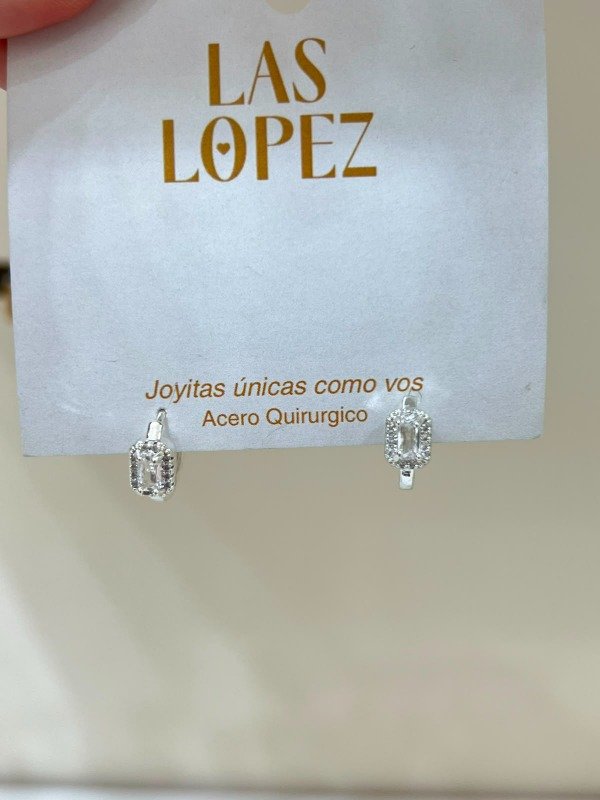 Producto - ARGOLLA DE CRISTAL BLANCO