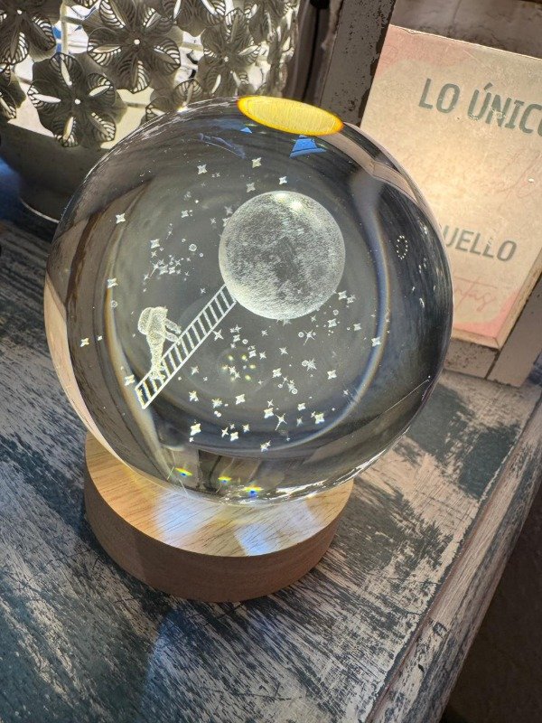 Producto - Esfera 3D led escalera a la luna 10 cm (Efectivo: 21.200)