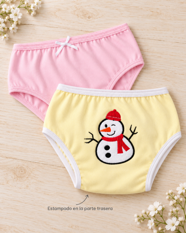 Producto - Pack de bombacha Muñeco de Nieve - 0