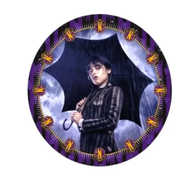 Producto - Platos x8 - Merlina Addams