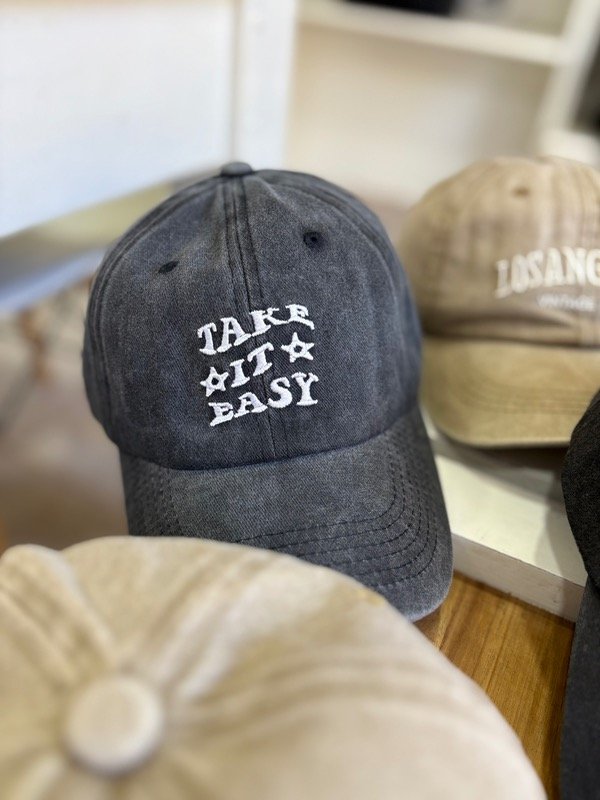 Producto - GORRA VINTAGE (TakeItEasy negro)