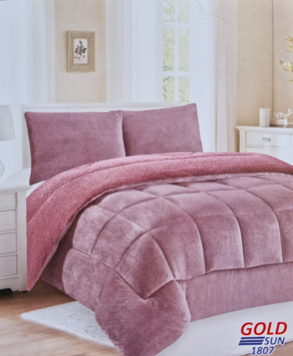 Producto - ACOLCHADO PIEL DE DURAZNO KING 3 PLAZAS GOLD SUN