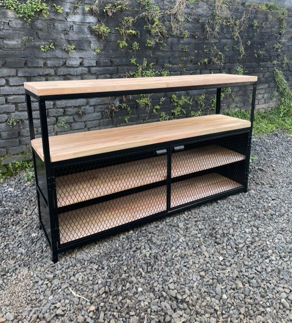 Producto - Rack TV con puertas desplegado