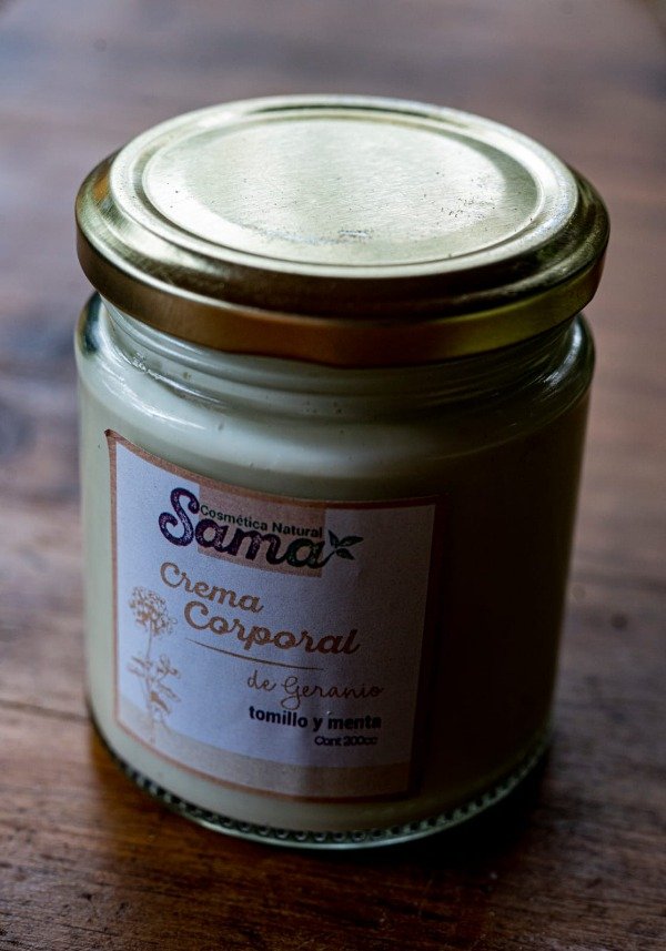 Producto - Crema de Geranio, Tomillo y Menta