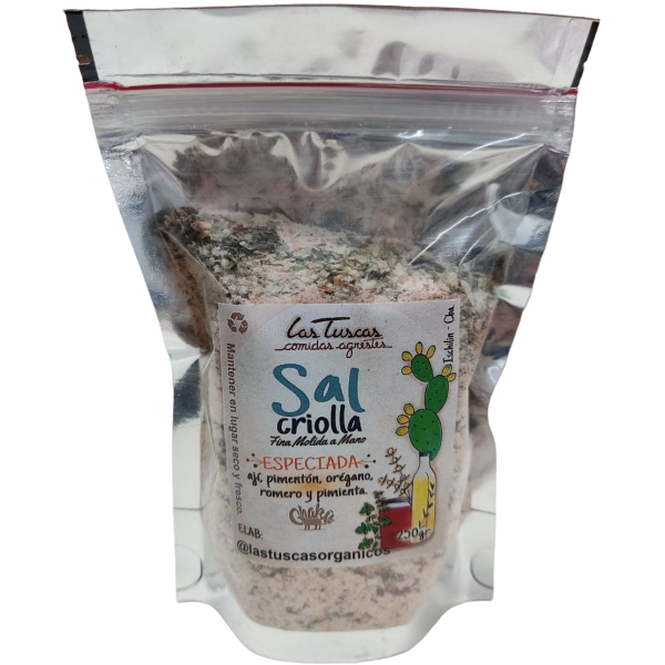 Producto - Sal de piedra Criolla Especiada - 250g [Las Tuscas]