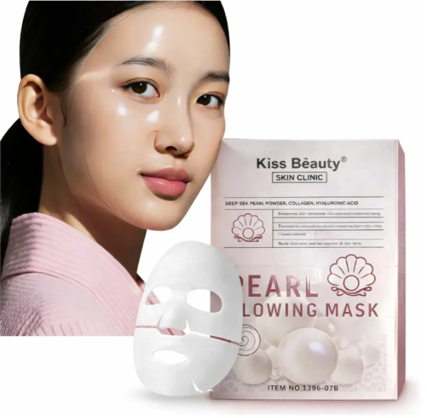 Producto - Mascarilla Facial Iluminadora Pearl con Colágeno y Ácido Hialurónico