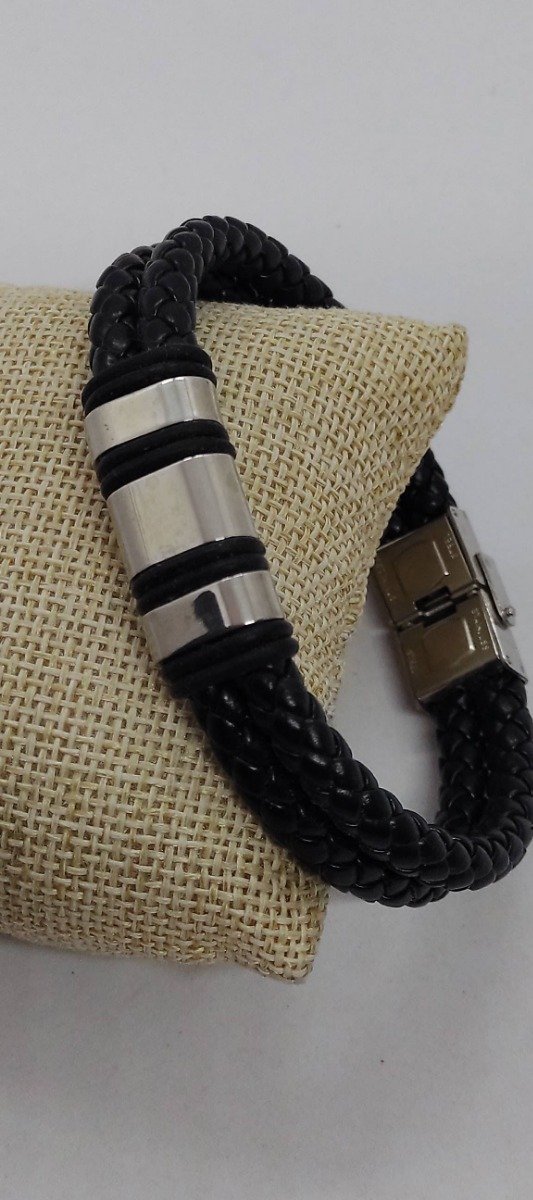 Producto - Pulsera  de ecocuero  con anillos - 2