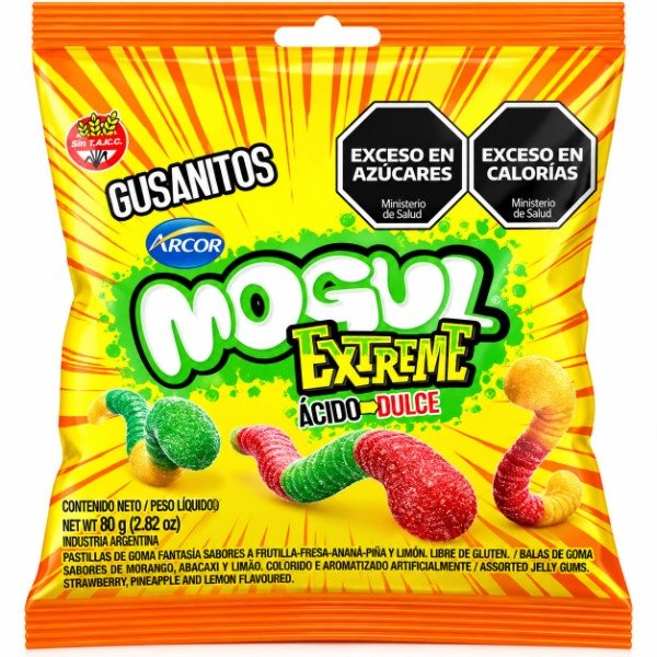 Producto - Gomitas Gusanitos Acido Dulce Extreme - Mogul-