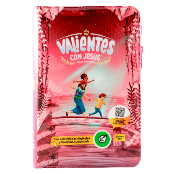 Producto - Biblia Reina Valera Contemporánea Letra Grande Vinil Rosa QR Realidad Aumentada