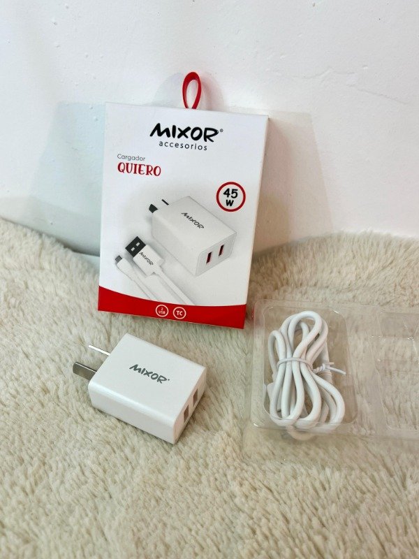 Producto - CARGADOR MIXOR CON CABLE TIPO C 45W