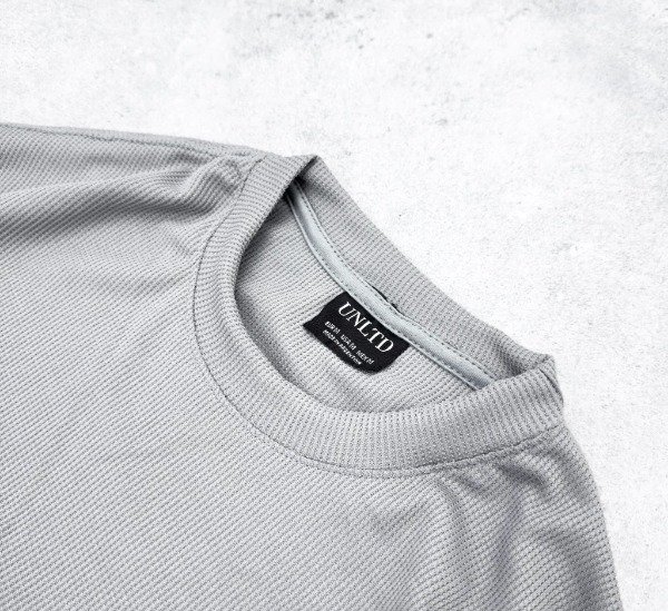 Producto - Remera Waffle Hombre Color Gris - Lolita