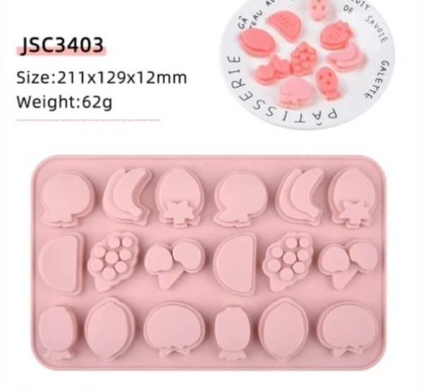 Producto - MOLDE SILICONA MIX FRUTAS