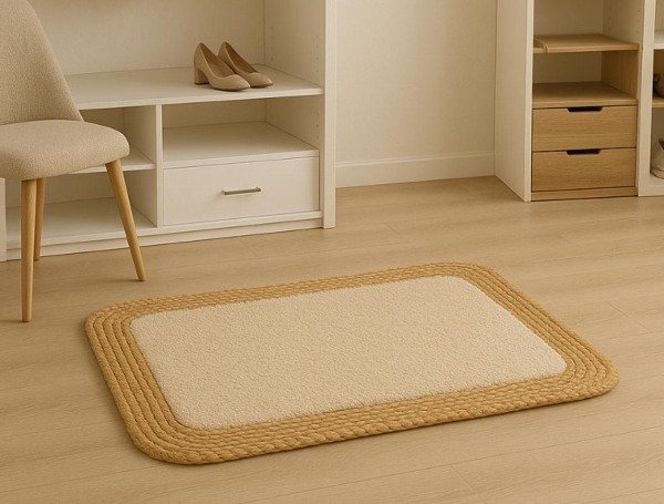 Producto - ALFOMBRA OVAL 60X80 YUTE Y PIEL 26673 034494