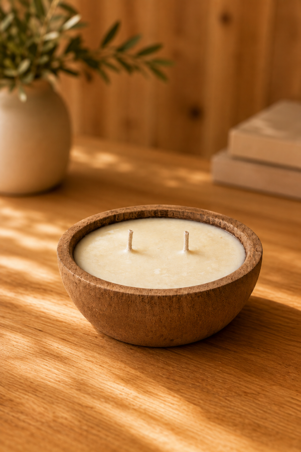 Producto - Vela Cuenco de Madera - 1