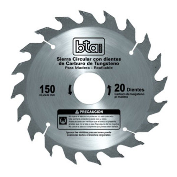 Producto - DISCO SIERRA CIRCULAR 150X 2.5 X 20D BTA