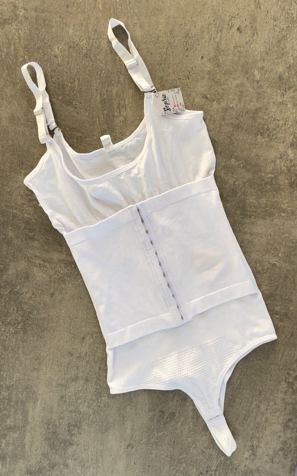 Producto - BODIE REDUCTOR DOBLE FAJA BLANCO