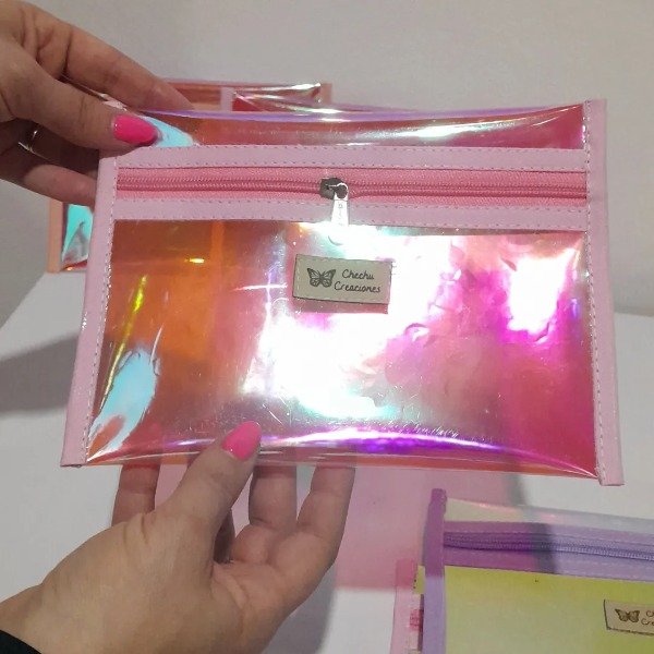 Producto - Sobre Cristal tornasol rosa