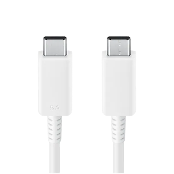 Producto - Cable de datos Samsung USB-C a USB-C Blanco 1.2 Metros