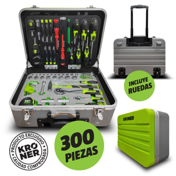 Producto - H124 Juego de Herramientas Prof 300 Piezas Maletin c/ruedas